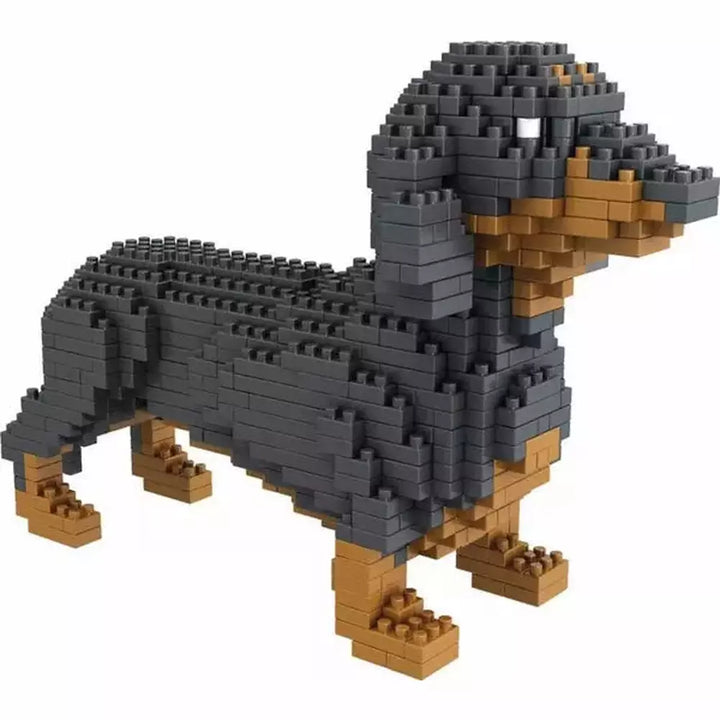 2000+pcs 16013 Mike Dog Building Blocks Diamond Micro Small Particles Spelling Toy Pet Dog Block Model Toys for Children Gifts Jurassic Bricks