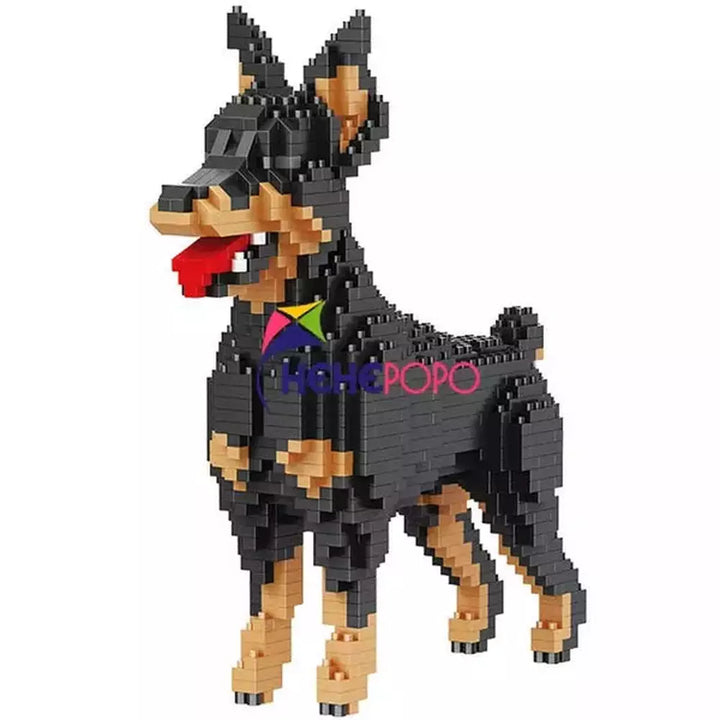 2000+pcs 16013 Mike Dog Building Blocks Diamond Micro Small Particles Spelling Toy Pet Dog Block Model Toys for Children Gifts Jurassic Bricks