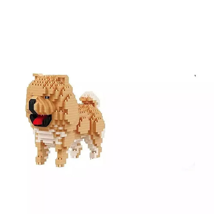 MOC NON LEGO 2000+pcs 16013 Mike Dog Building Blocks Diamond Micro Small Bricks Spelling Toy Pet Dog Block Model toys