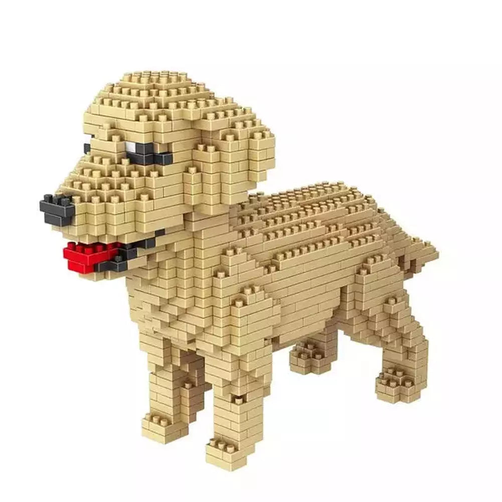 2000+pcs 16013 Mike Dog Building Blocks Diamond Micro Small Particles Spelling Toy Pet Dog Block Model Toys for Children Gifts Jurassic Bricks