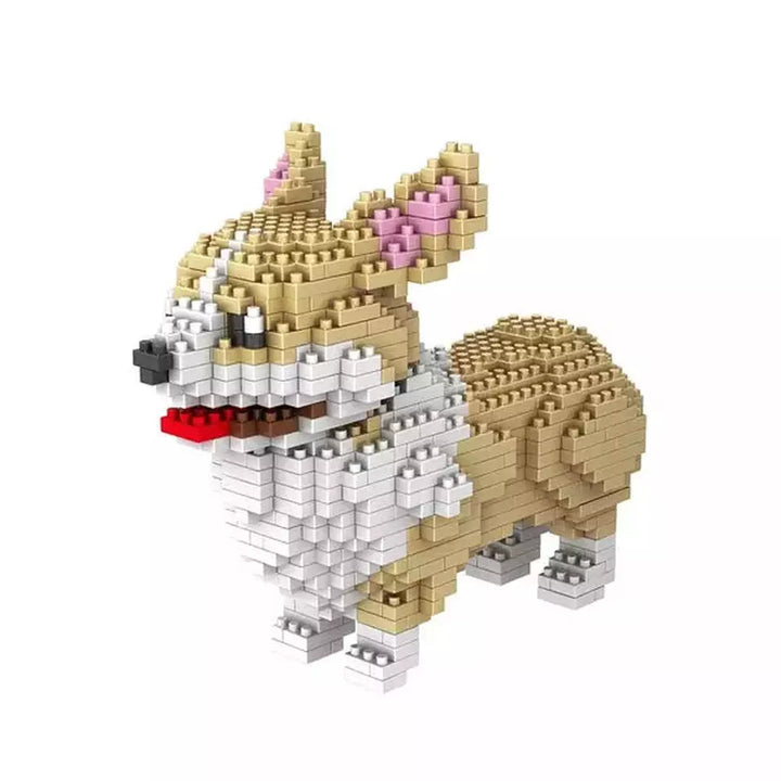 2000+pcs 16013 Mike Dog Building Blocks Diamond Micro Small Particles Spelling Toy Pet Dog Block Model Toys for Children Gifts Jurassic Bricks