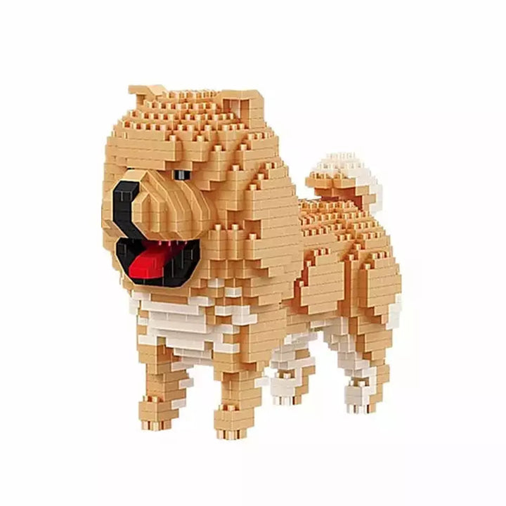 MOC NON LEGO 2000+pcs 16013 Mike Dog Building Blocks Diamond Micro Small Bricks Spelling Toy Pet Dog Block Model toys