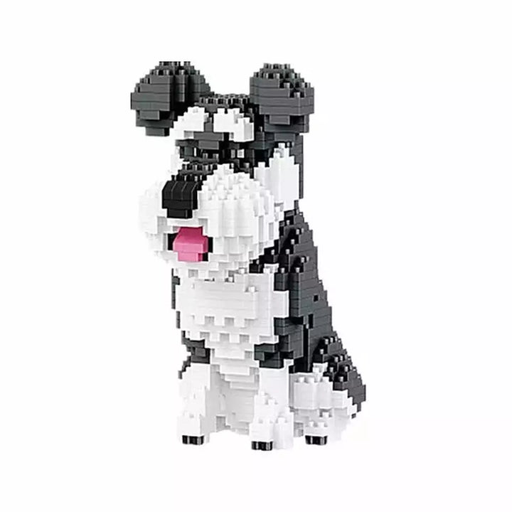 MOC NON LEGO 2000+pcs 16013 Mike Dog Building Blocks Diamond Micro Small Bricks Spelling Toy Pet Dog Block Model toys