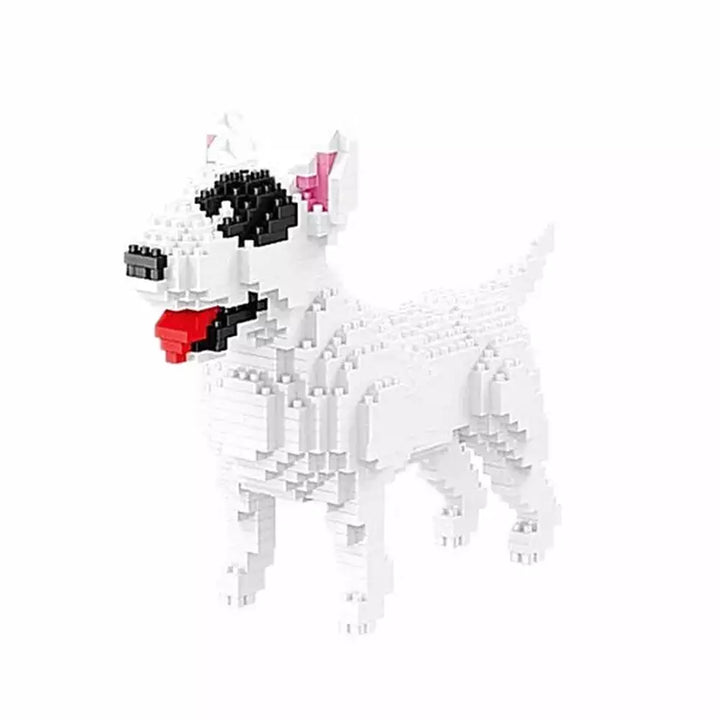 MOC NON LEGO 2000+pcs 16013 Mike Dog Building Blocks Diamond Micro Small Bricks Spelling Toy Pet Dog Block Model toys