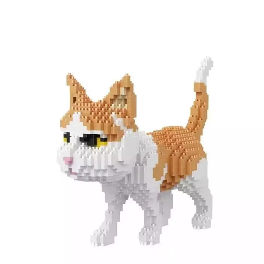 2000+pcs 16013 Mike Dog Building Blocks Diamond Micro Small Particles Spelling Toy Pet Dog Block Model Toys for Children Gifts Jurassic Bricks