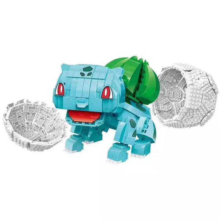 2022 New Anime Cartoon Pokemon Pikachu Bulbasaur Building Blocks Bricks Sets Movie Dolls Model Kids Toys For Children Gift Jurassic Bricks