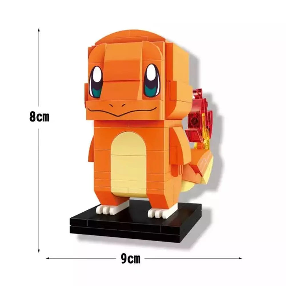 2022 New Anime Cartoon Pokemon Pikachu Bulbasaur Building Blocks Bricks Sets Movie Dolls Model Kids Toys For Children Gift Jurassic Bricks