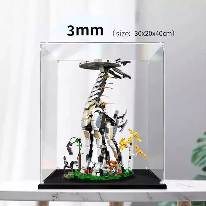 30 x 20 x 40cm 2mm 3mm Thick Acrylic Display Case for LEGO 76989 Dust-Proof Transparent Clear Display Box Showcase Only Box Jurassic Bricks