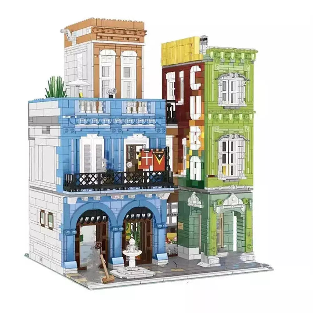 Mini Store Cubic MOC Compatible 3000+Pcs City Mini Store Shop Building Blocks Toys Micr ...