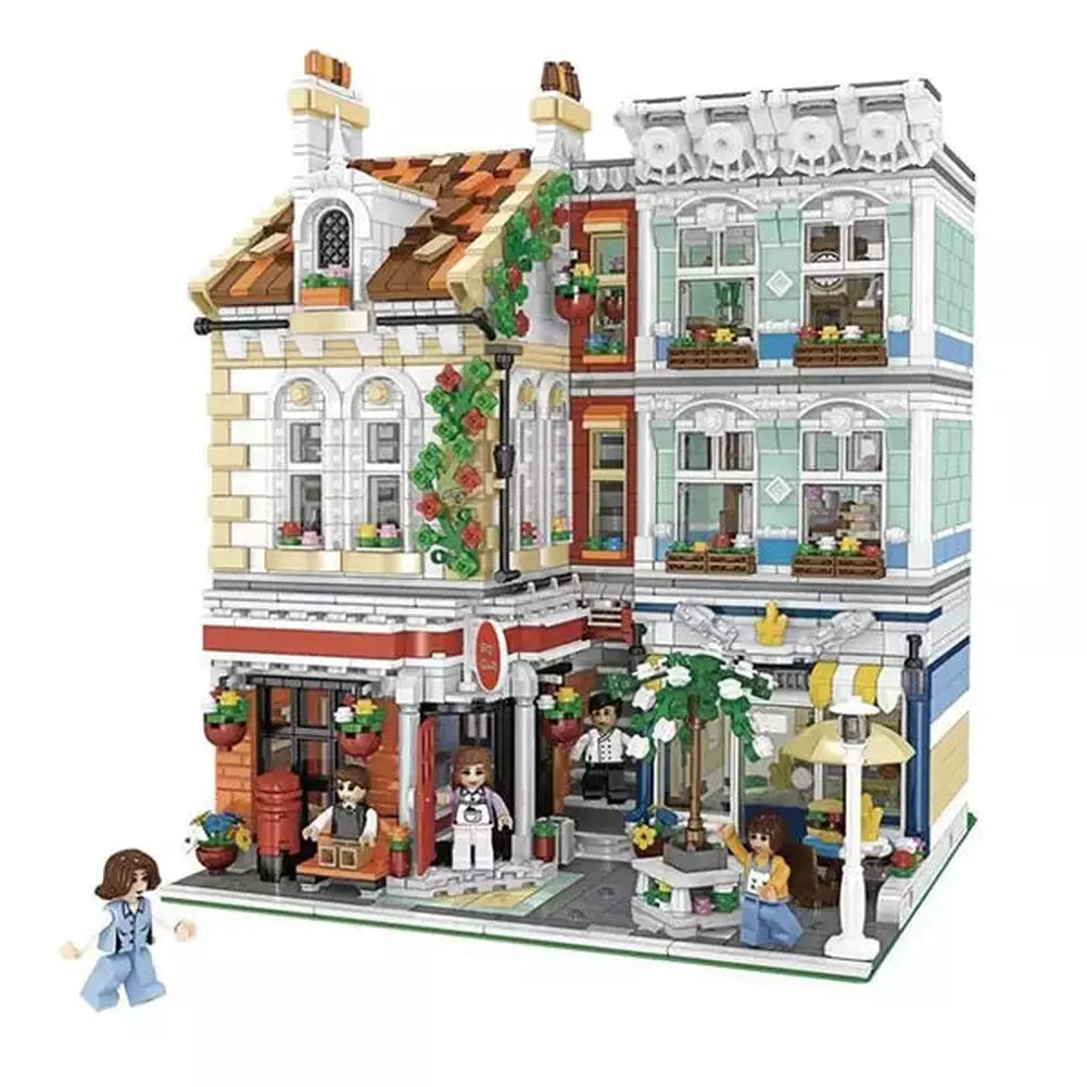 Mini Store Cubic MOC Compatible 3000+Pcs City Mini Store Shop Building Blocks Toys Micr ...