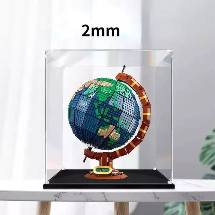 MOC NON LEGO 35 x 35 x 45cm 2mm 3mm Thick Acrylic Display Case for LEGO 21332 Dust-Proof Transparent Clear Display Box Showcase Only Box