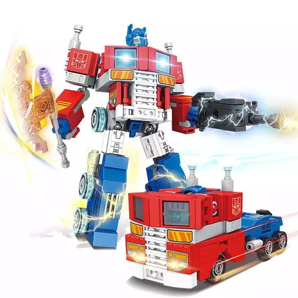 MOC NON  372Pcs Robot 2 in 1 Building Blocks Sets Bricks Super Transform Mech Deformation Cars  Toys Kids   for