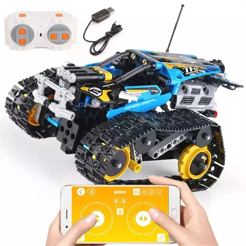 391 PCS APP Program RC Off-road Vehicle Electric Building Blocks Car Model Technical Remote Control Toys Kids Bricks Boys Gifts K&B Brick Store