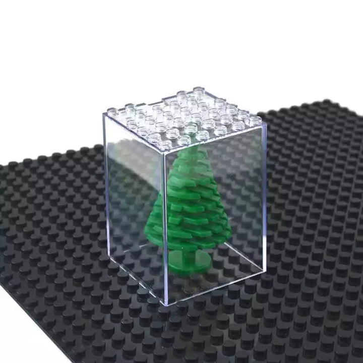 4/10Pcs set Display Case / Dust-proof / Assembly Box Case Storage Show Building Blocks Transparent Acrylic Display Box Toys Jurassic Bricks