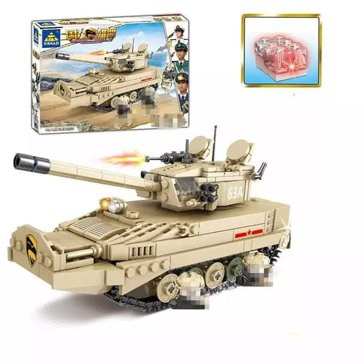 400+PCS Simulation Military Tank Aircraft Missile Jamming Vehicleship Ship Model Weapon Assembled building blocks Compatible Toy Jurassic Bricks