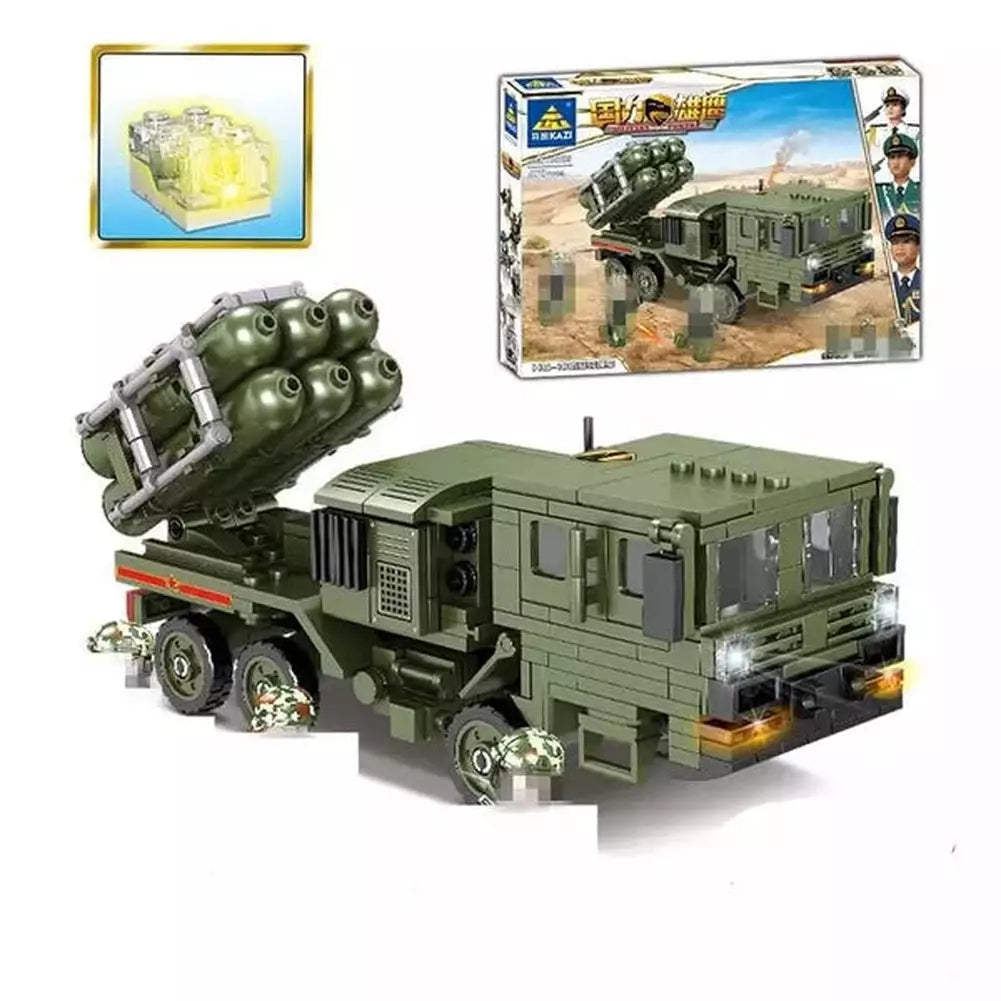 400+PCS Simulation Military Tank Aircraft Missile Jamming Vehicleship Ship Model Weapon Assembled building blocks Compatible Toy Jurassic Bricks