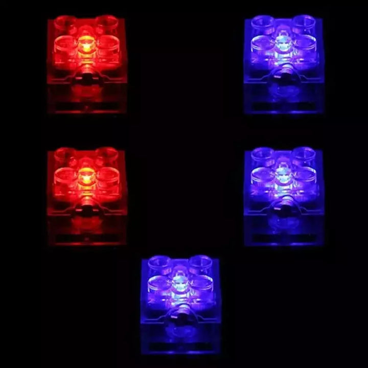 MOC  Compatible  5pcs 2x2 dot LED Light Up Colorful Accessories Classic Brick Education Light-Emitting Compatible All Brands Building Blocks Kid