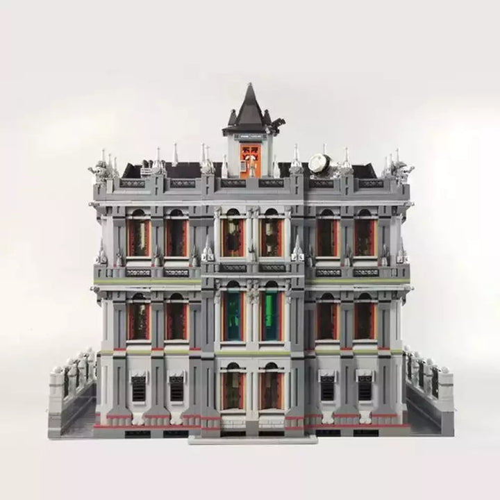 613002 Movie City Street View Hero Expert MOC Lunatic Hospital Advanced Model Building Blocks Brick Toys Kids Gift K&B Brick Store