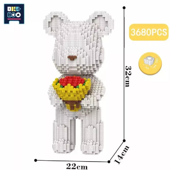 7220PCS Half Anatomy Bear Nano Building Blocks Cartoon Colour With Drawer Model Creative Micro Diamond Bricks Toys For Children K&B Brick Store