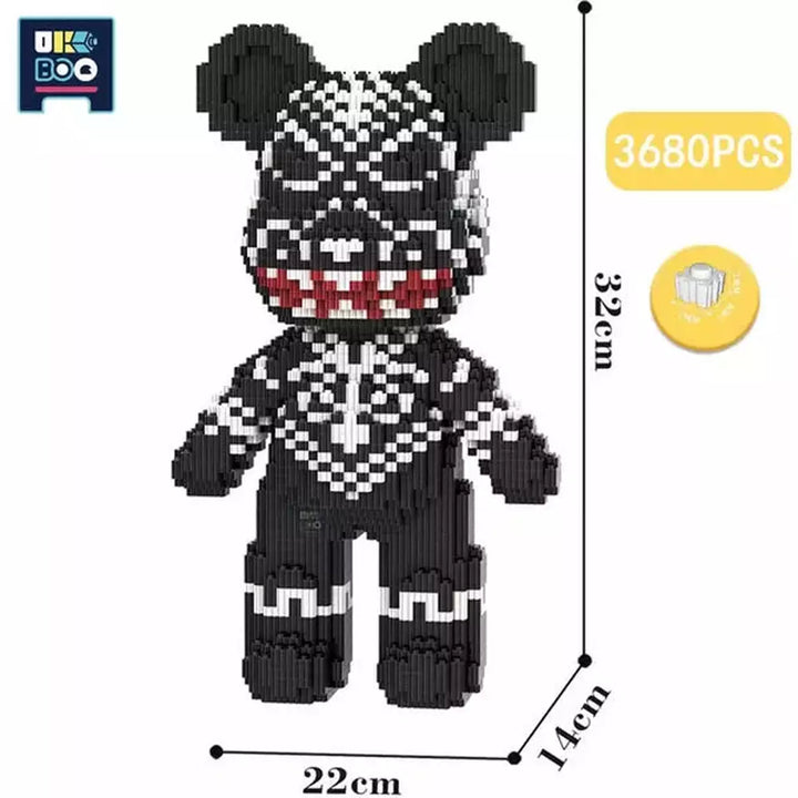 7220PCS Half Anatomy Bear Nano Building Blocks Cartoon Colour With Drawer Model Creative Micro Diamond Bricks Toys For Children K&B Brick Store