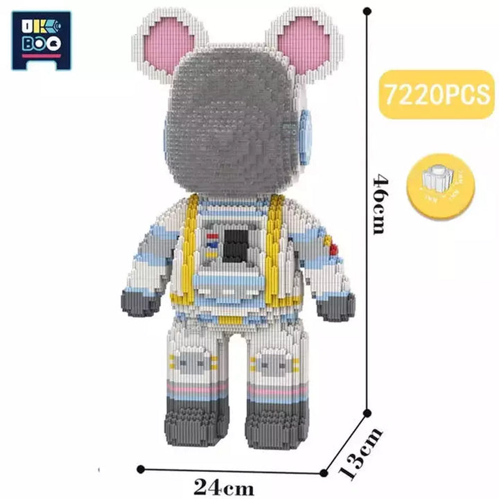 7220PCS Half Anatomy Bear Nano Building Blocks Cartoon Colour With Drawer Model Creative Micro Diamond Bricks Toys For Children K&B Brick Store