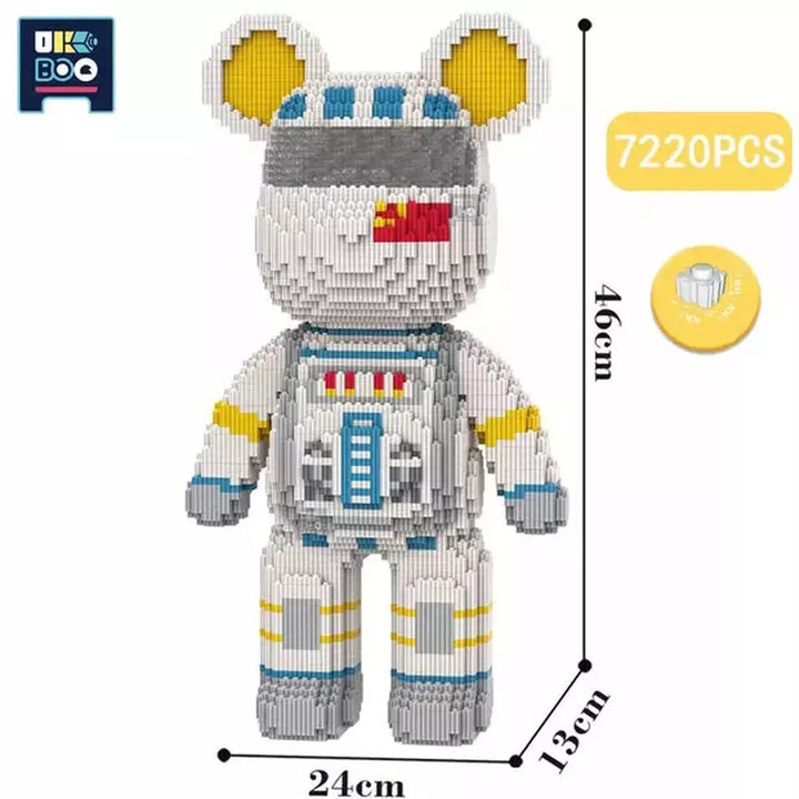 7220PCS Half Anatomy Bear Nano Building Blocks Cartoon Colour With Drawer Model Creative Micro Diamond Bricks Toys For Children K&B Brick Store