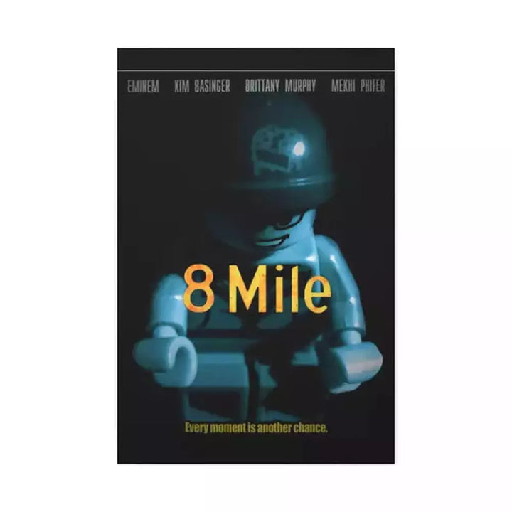 MOC NON LEGO 8 Mile LEGO Movie Wall Art Canvas Art With Backing.