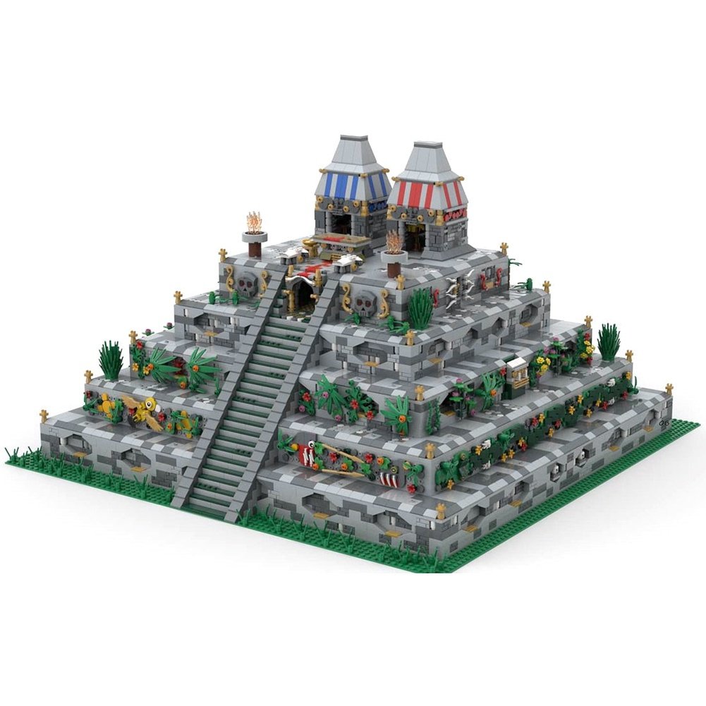 MOC  Compatible  8056Pcs Aztec Pyramid MOC-66047 High Simulation Large Pyramid Building Block Kits