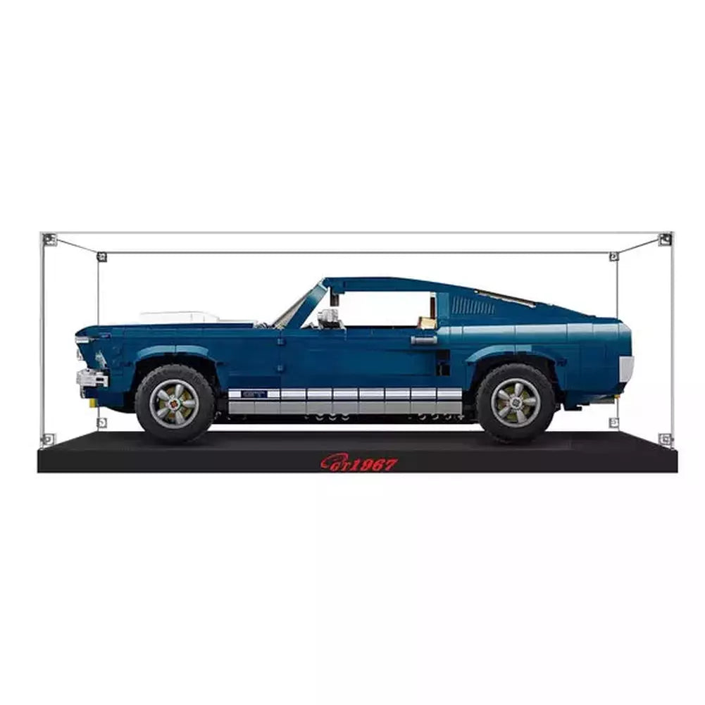 MOC NON  Acrylic Display Case For 10265 Mustang Dustproof Clear Display Case Showcase Kid‘s   Toys Not Include The Model