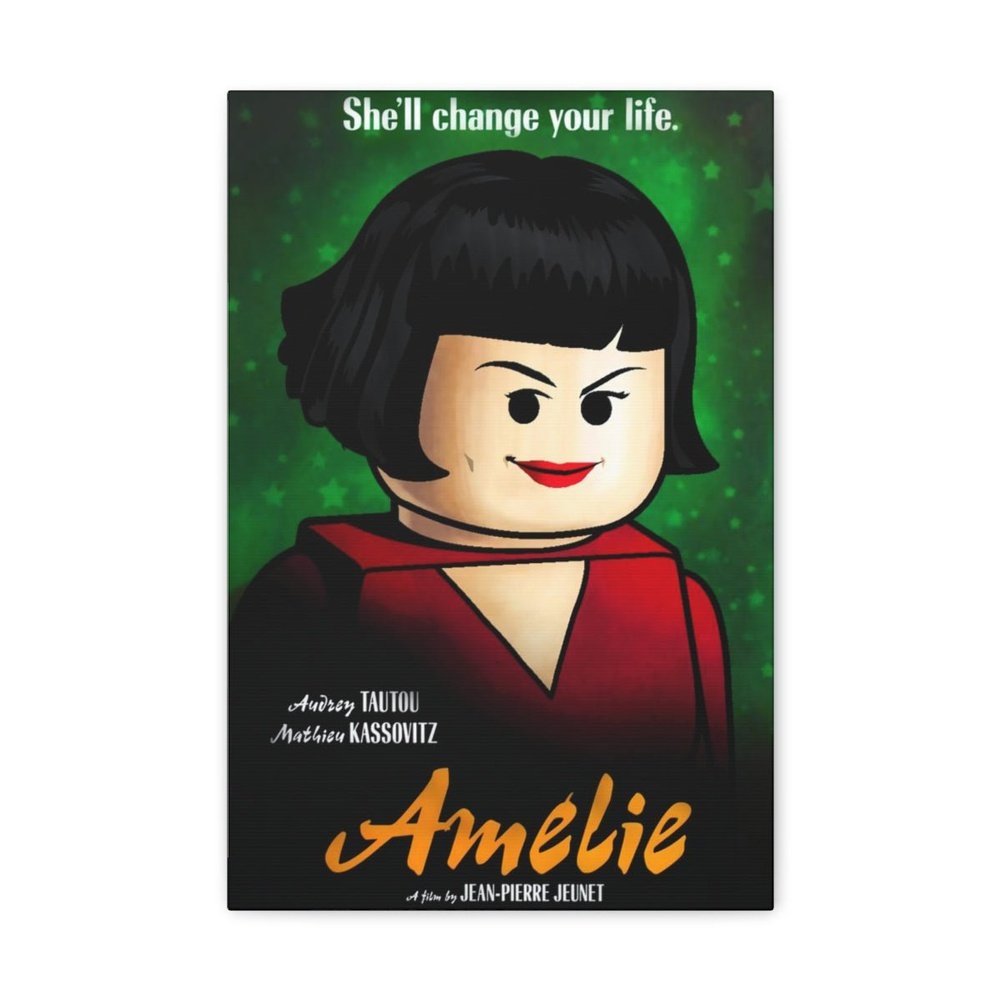 Amelie LEGO Movie Wall Art Canvas Art With Backing. Jurassic Bricks