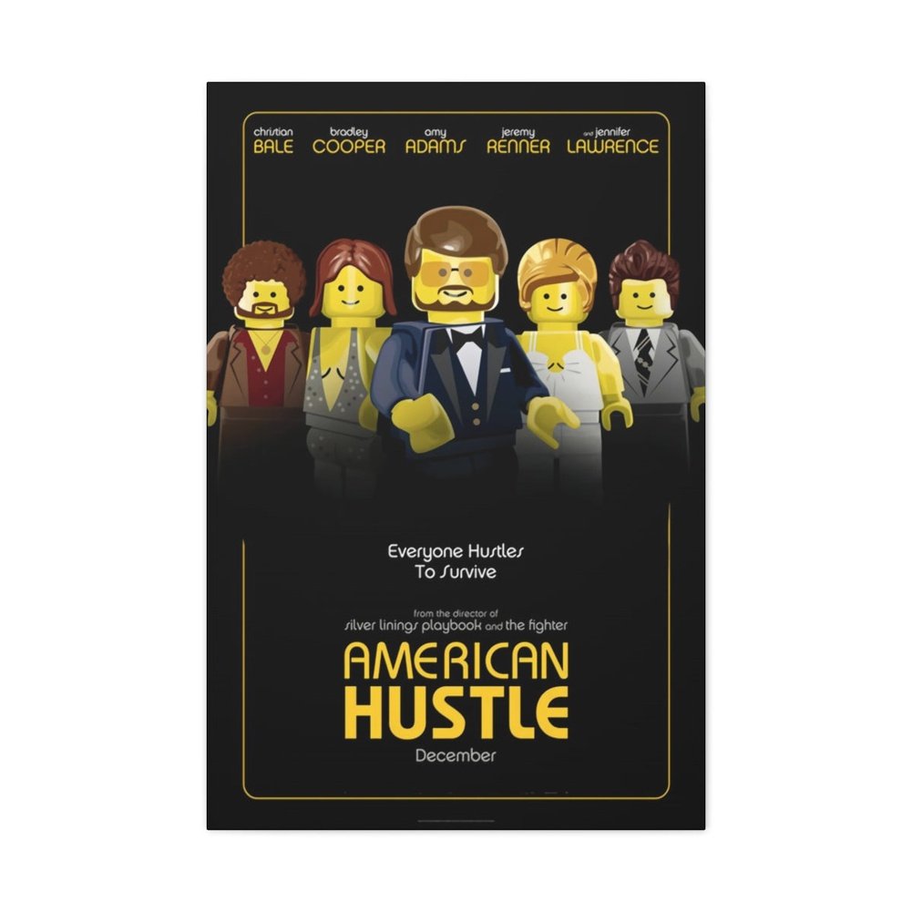 MOC NON LEGO American Hustle LEGO Movie Wall Art Canvas Art With Backing.