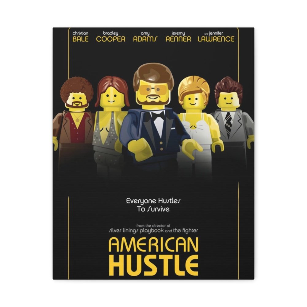 MOC NON LEGO American Hustle LEGO Movie Wall Art Canvas Art With Backing.