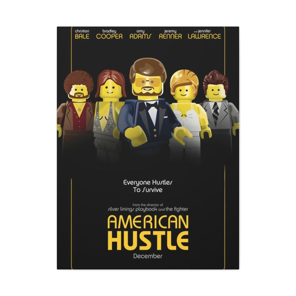 MOC NON LEGO American Hustle LEGO Movie Wall Art Canvas Art With Backing.