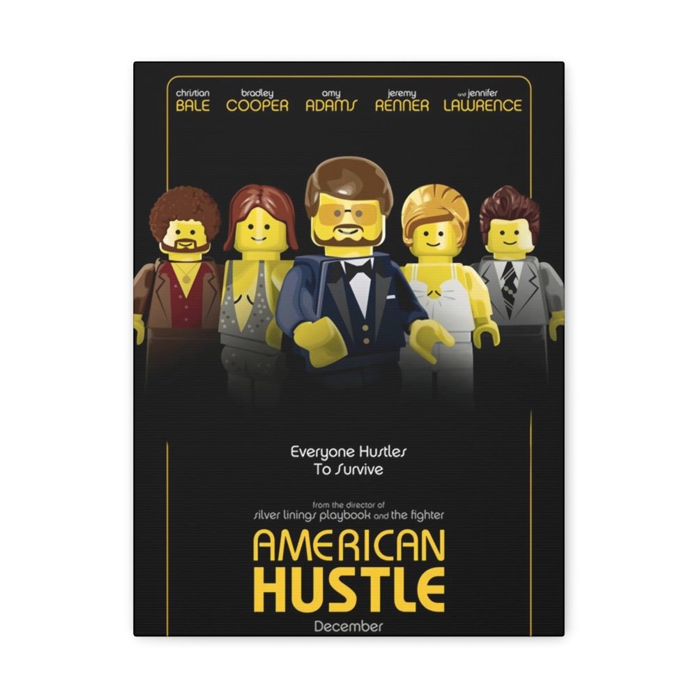 MOC NON LEGO American Hustle LEGO Movie Wall Art Canvas Art With Backing.