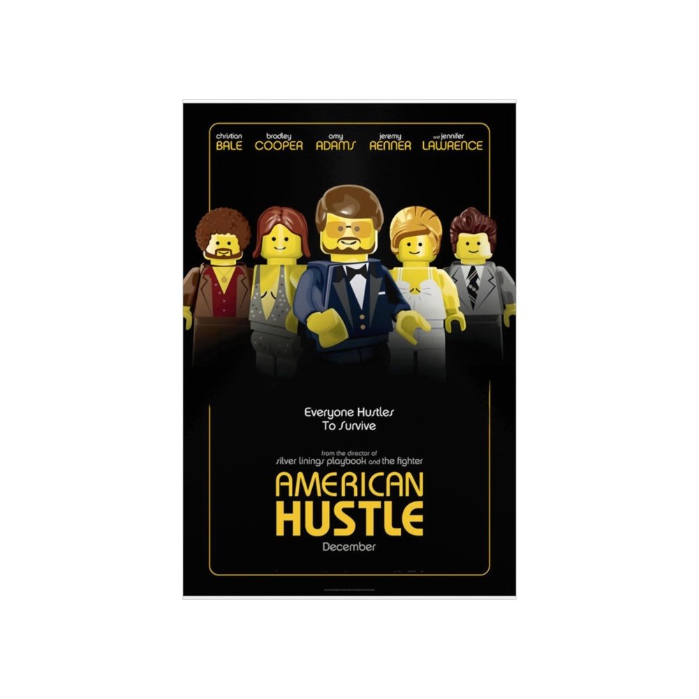 American Hustle LEGO Movie Wall Art POSTER ONLY Jurassic Bricks