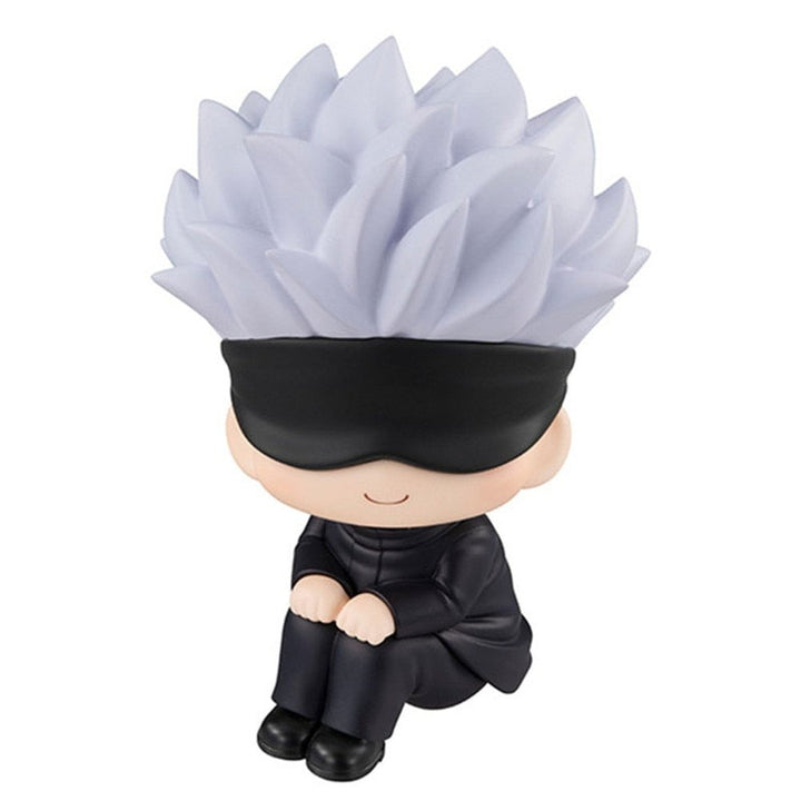 Anime Jujutsu Kaisen Figurine Cute Gojo Satoru Itadori Yuji Look Up PVC Anime Action Figure Jurassic Bricks