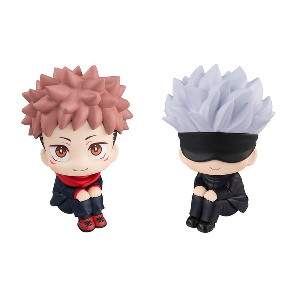 Anime Jujutsu Kaisen Figurine Cute Gojo Satoru Itadori Yuji Look Up PVC Anime Action Figure Jurassic Bricks