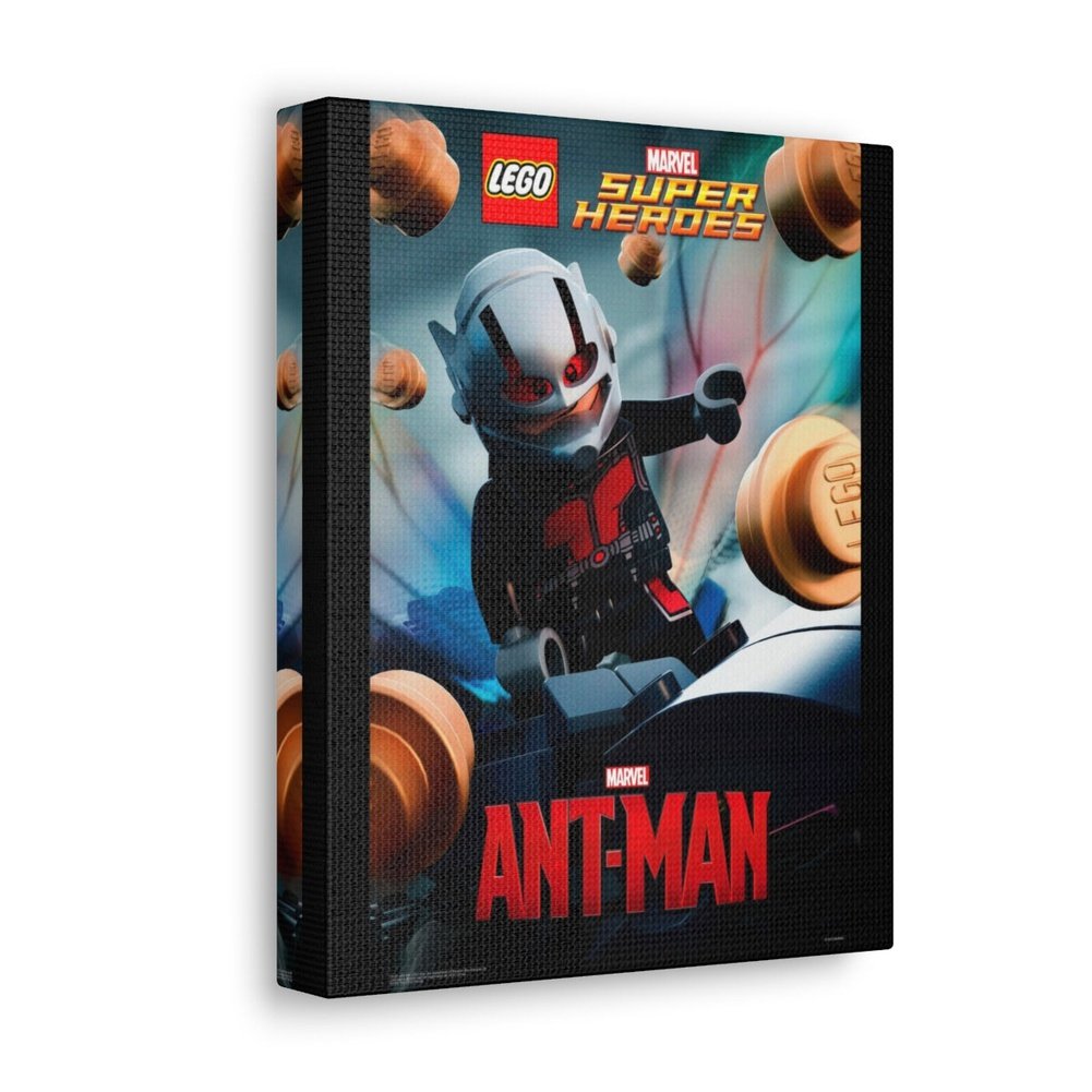 Ant-Man LEGO Movie Wall Art Canvas Art With Backing. Jurassic Bricks