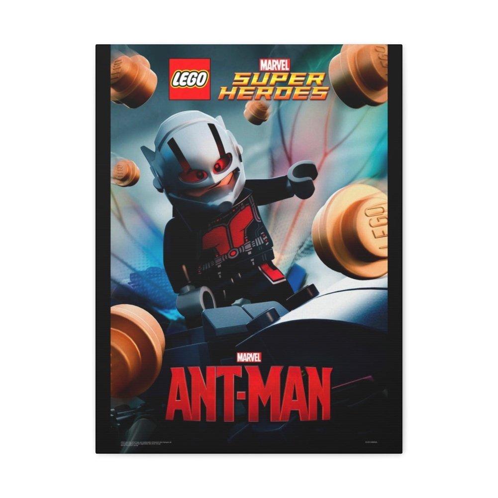 MOC NON LEGO Ant-Man LEGO Movie Wall Art Canvas Art With Backing.