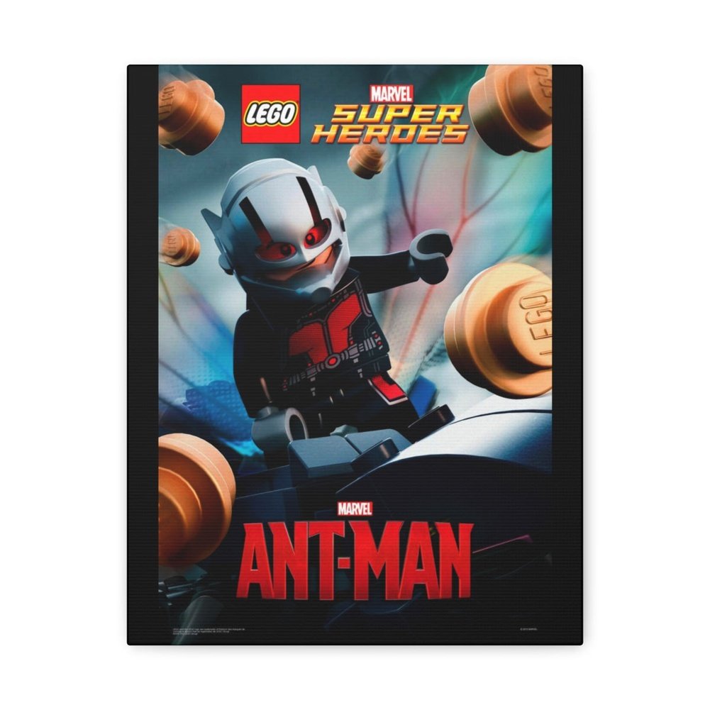 MOC NON LEGO Ant-Man LEGO Movie Wall Art Canvas Art With Backing.