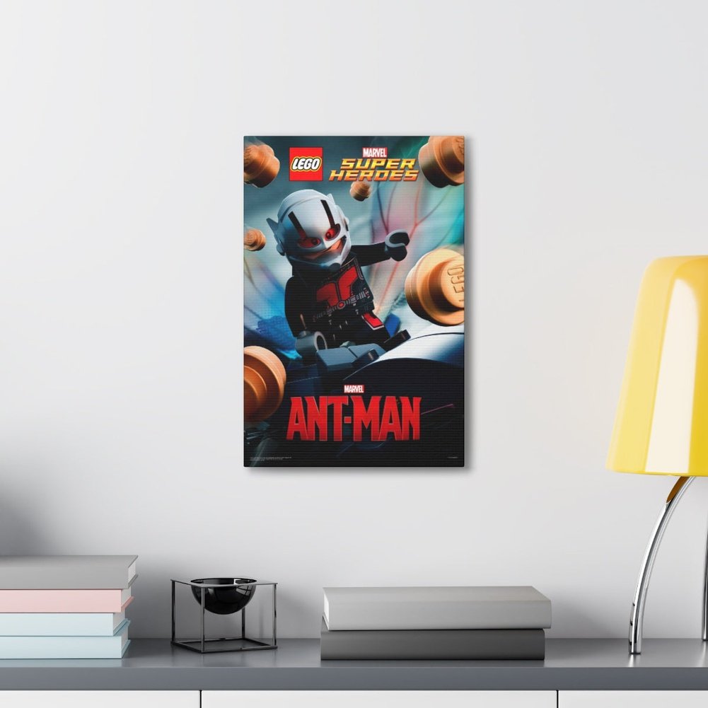 Ant-Man LEGO Movie Wall Art Canvas Art With Backing. Jurassic Bricks