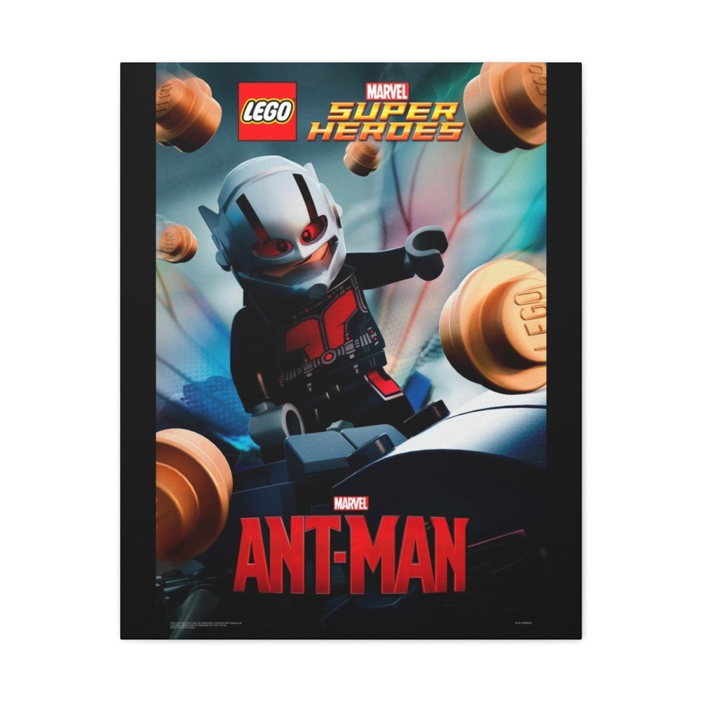 MOC NON LEGO Ant-Man LEGO Movie Wall Art Canvas Art With Backing.