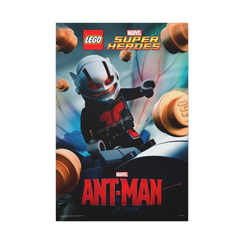 MOC NON LEGO Ant-Man LEGO Movie Wall Art Canvas Art With Backing.