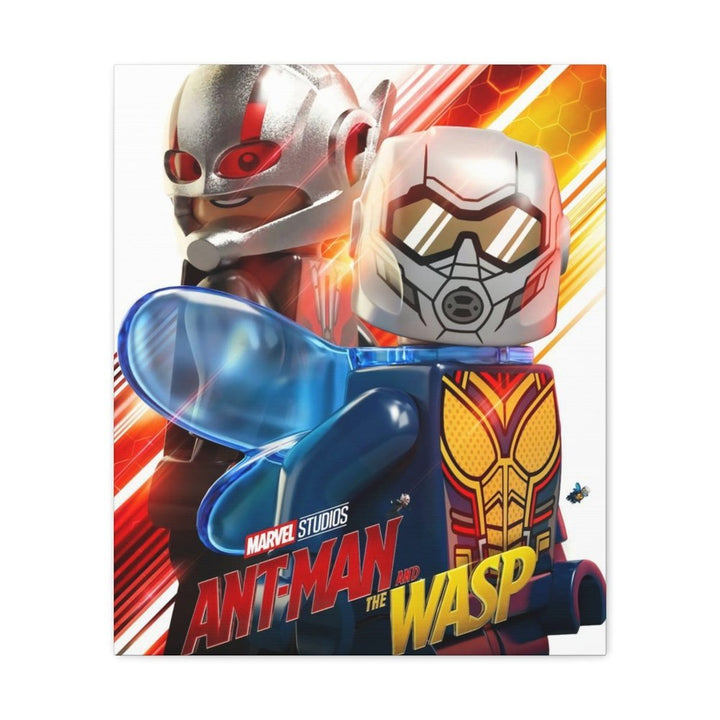 MOC NON LEGO Antman And The Wasp Super Hero LEGO Movie Wall Art Canvas Art With Backing.