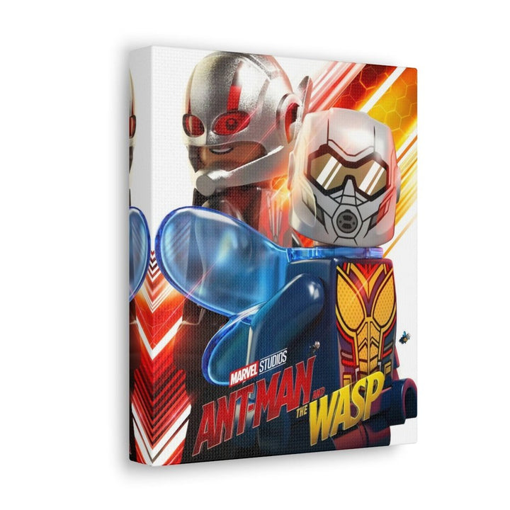 Antman And The Wasp Marvel LEGO Movie Wall Art Canvas Art With Backing. Jurassic Bricks