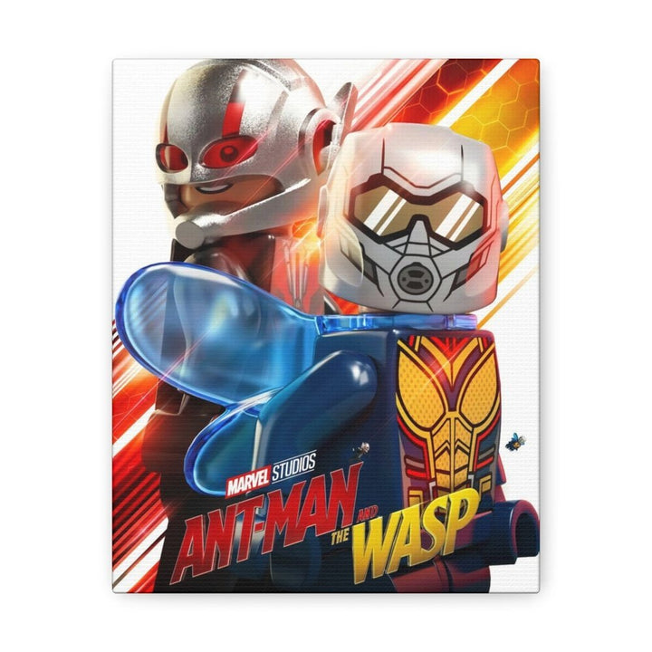 Antman And The Wasp Marvel LEGO Movie Wall Art Canvas Art With Backing. Jurassic Bricks