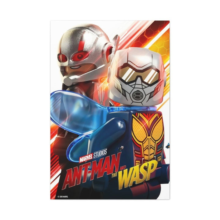 MOC NON LEGO Antman And The Wasp Super Hero LEGO Movie Wall Art Canvas Art With Backing.