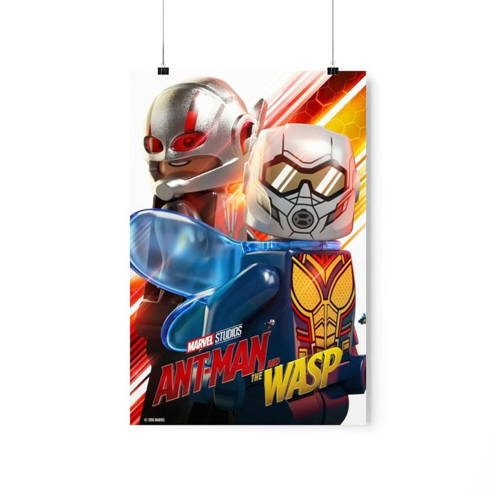 MOC NON LEGO Antman And The Wasp Super Hero LEGO Movie Wall Art POSTER ONLY