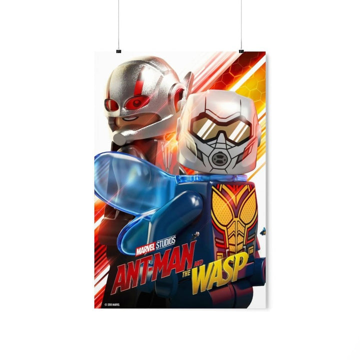 MOC NON LEGO Antman And The Wasp Super Hero LEGO Movie Wall Art POSTER ONLY