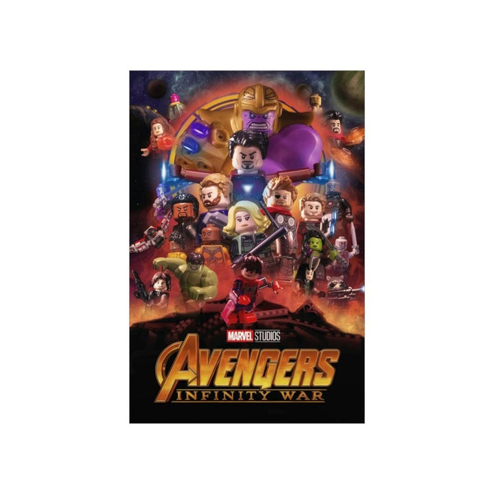 Avenger Infinity War LEGO Movie Wall Art POSTER ONLY Jurassic Bricks